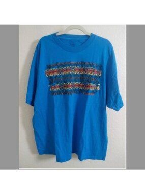 Pendleton Graphic Tee Size XL Mens Unisex Blue Southwestern Print